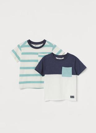 6-8/8-10 років h&m новий фірмовий набір футболок футболка хлопчику