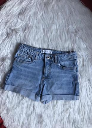 Шорты джинсовые zara 122 см 7 лет