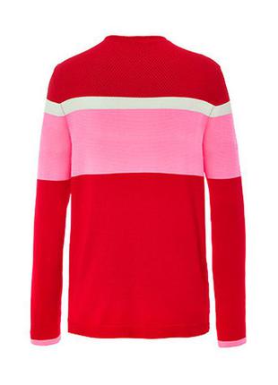 Тонкий трикотажний светр в триколірному дизайні3 фото