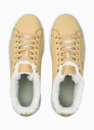 Puma кроссовки с мехом.  women's vikky v2 cat teddy sneakers