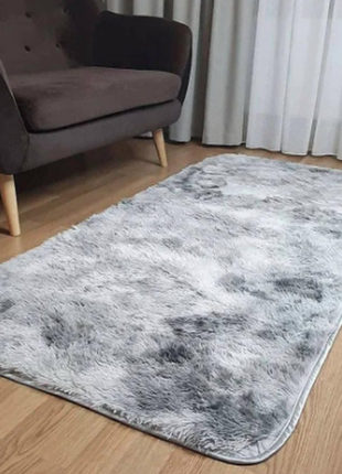 Приліжковий килимок пухнастий 90х200 см 150*200  1503 фото