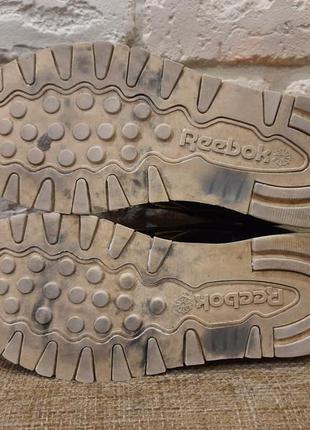 Легкие кроссовки reebok (оригинал). размер 38-38,5 (ст. 24,5 см). кожа натуральная.7 фото