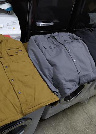 Куртка dickies carhartt fleece MM6 shirt jacket (black)8 фото