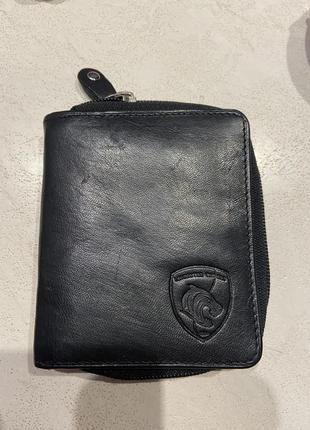 Кожаный кошелёк, портмоне real leather6 фото