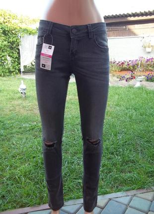 (м-46 р талия 76 / 80 см ) terranova стрейчевые джинсы штаны скинни джеггинсы оригинал новые