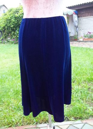( 50 р) женская юбка велюровая бархатная новая германия7 фото