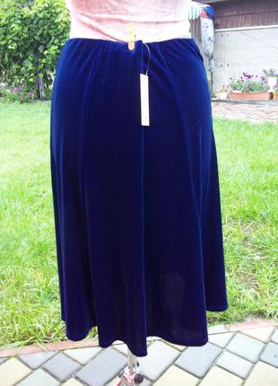 ( 50 р) женская юбка велюровая бархатная новая германия1 фото