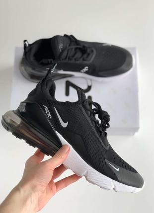 Мужские кроссовки nike air max 270 black&white4 фото