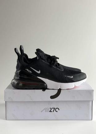 Мужские кроссовки nike air max 270 black&white2 фото