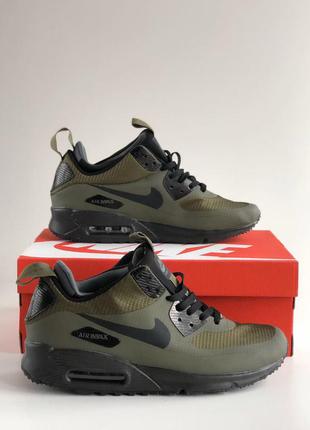 Чоловічі кросівки air max mid winter 90 termo green