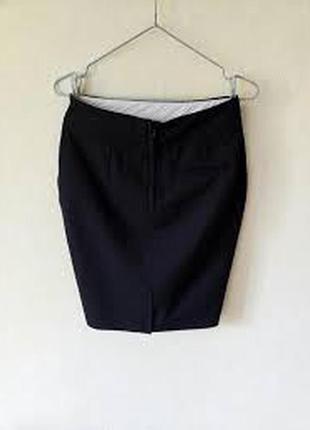 Новая черная юбочка карандаш с карманами h&amp;m4 фото