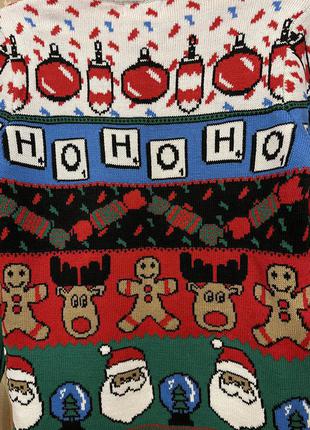 Нереально красивый и стильный брендовый новогодний свитер 19,5.