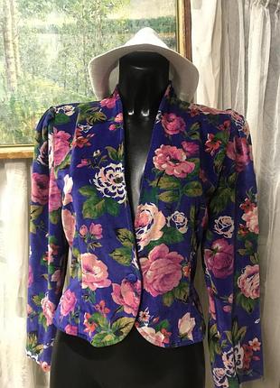 Жакет бархат винтаж италия