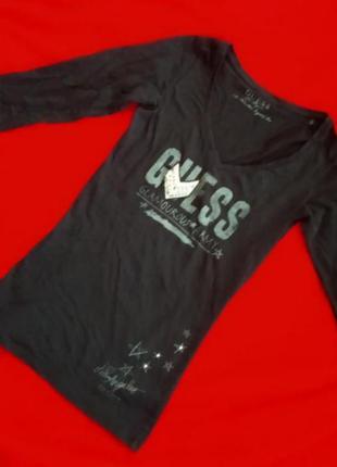 Кофточка джемпер водолазка черная с камнями guess