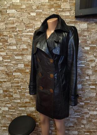 Италия,утепленное,кожаное пальто,тренч,куртка3 фото