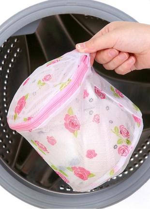 Мішок-сітка для прання бюстгальтера fix price сітка для прання ліфчиків1 фото