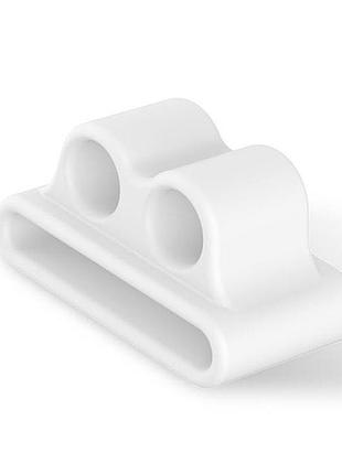 Держатель onelounge headset holder для apple airpods. силиконовый держатель для наушников airpods на часы