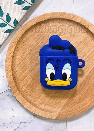 Захисний силіконовий чохол з карабіном для airpods 1/2 та tws "donald 1"