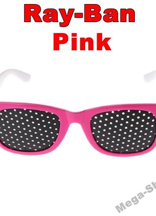 Детские очки-перфорационные ""ray-ban 3". перфорационные очки с дырочками. очки тренажер для улучшения зрения