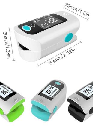 Пульсоксиметр пульсометр оксиметр на палец для сатурации pulse oximeter dr43za измеритель пульса, кислорода5 фото