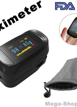 Пульсоксиметр пульсометр оксиметр на палец pulse oximeter s36bb измеритель пульса, кислорода, уровня сатурации1 фото