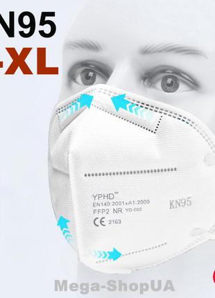 Респиратор kn95 / ffp2 l-xl. многоразовая маска для лица. маска респиратор 1 штука