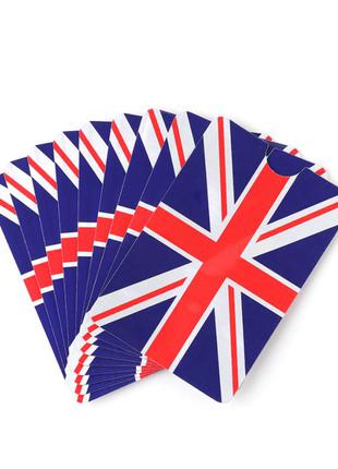 Візитниця fico 5шт. rfid чохол для кредитних банківських карток із захистом від сканування "прапор англії"