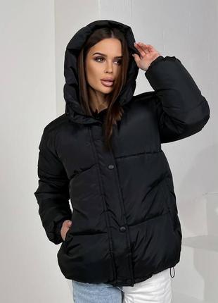 Подовжений об'ємний зимовий пуховик❄️