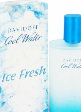 Чоловіча туалетна вода davidoff cool water ice fresh, 125ml