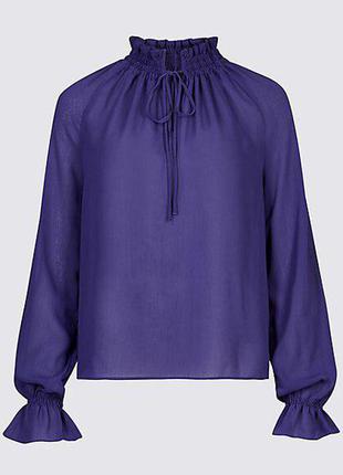Фиолетовая блуза zara3 фото