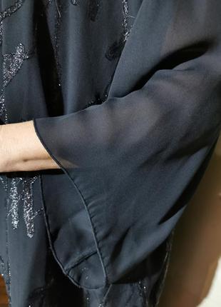 Блуза roger нарядная вечерняя шифоновая батал большого размера6 фото