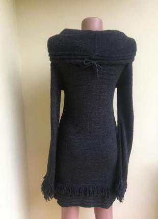 Платье туника длинный свитер шерсть 50% разм.м5 фото