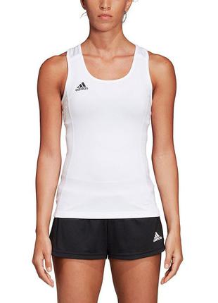 Компрессионная женская майка топ adidas women's white/black team compression tank