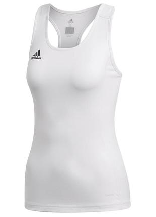 Компрессионная женская майка топ adidas women's white/black team compression tank3 фото