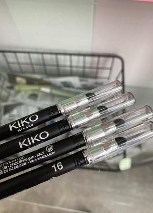 Стойкий карандаш для глаз kiko intense colour long lasting eyeliner 162 фото