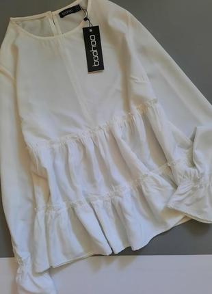 Нарядная блуза с воланами2 фото