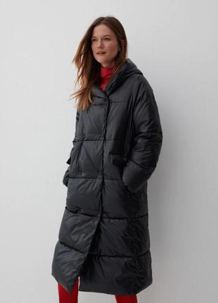 Актуальне трендове стильне зимове пальто reserved❤️7 фото