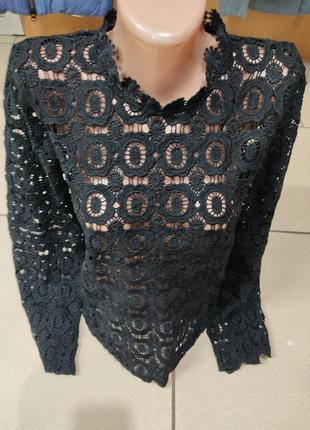 Ажурна блуза knitwear f&f мереживна блузка