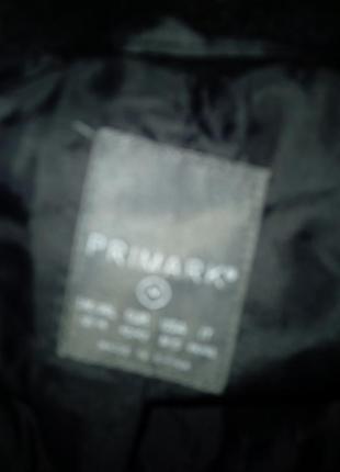 Шуба primark чорна полушубка шубка екошубка на замочку з кап6 фото