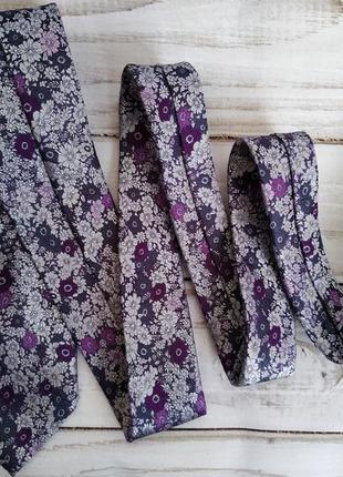 Шикарний краватка в квітковий принт2 фото