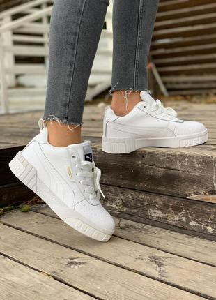 Зимние кроссовки puma white3 фото