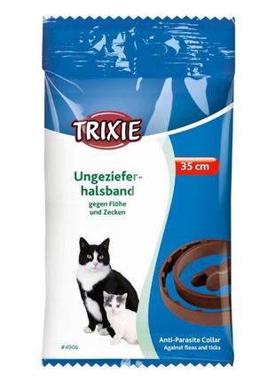 Trixie flea and tick collar ошейник био от блох и клещей для кошек и котят 35см1 фото