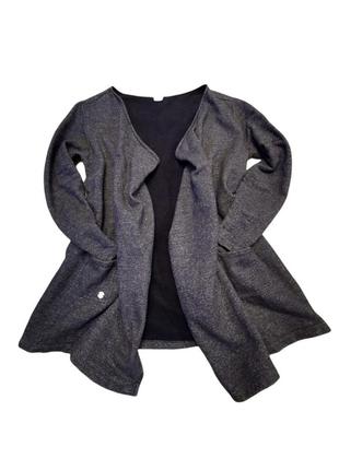 Кардиган тёплый на флис куртка асимметричная mazine коттон хлопок с карманами2 фото