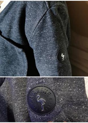 Кардиган тёплый на флис куртка асимметричная mazine коттон хлопок с карманами8 фото