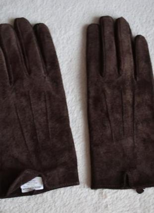 Atmosphere замшеві шкіряні рукавички5 фото