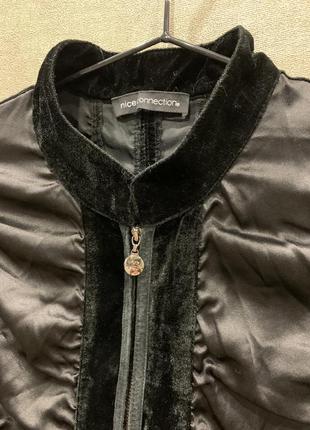 Шелковый бомбер  блуза кофта на молнии премиум бренд nice connection4 фото