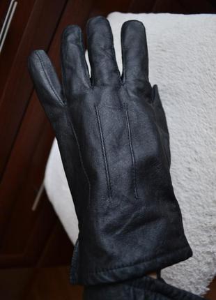 Мужские кожаные перчатки. натуральная кожа6 фото