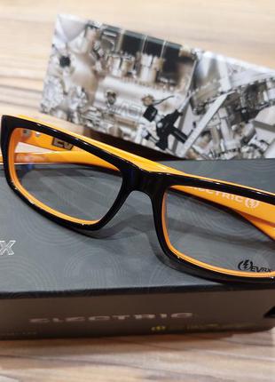 Двухцветные оранжевые  мужские очки technical.5 от electric! usa!1 фото