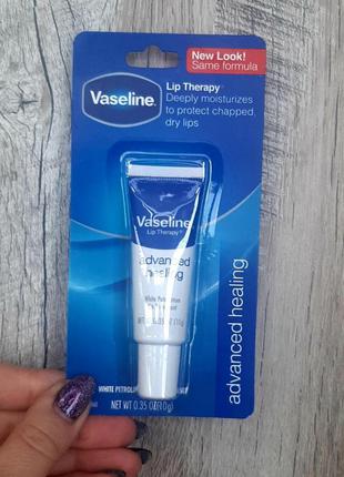 Vaseline lip therapy, advanced healing, захисний засіб для губ , бальзам для губ, 10 г4 фото