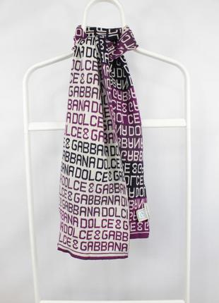 Оригинальный шарф dolce black & gabbana monogram scarf